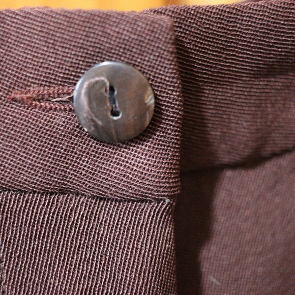 VESTIMENTA SPA Vintage Brown Wool Silk Pant Suit Italy Blazer & Pants 12 - Picture 9 of 16